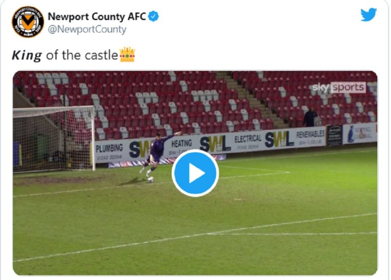 Welsh goalie breaks world record for longest football goal