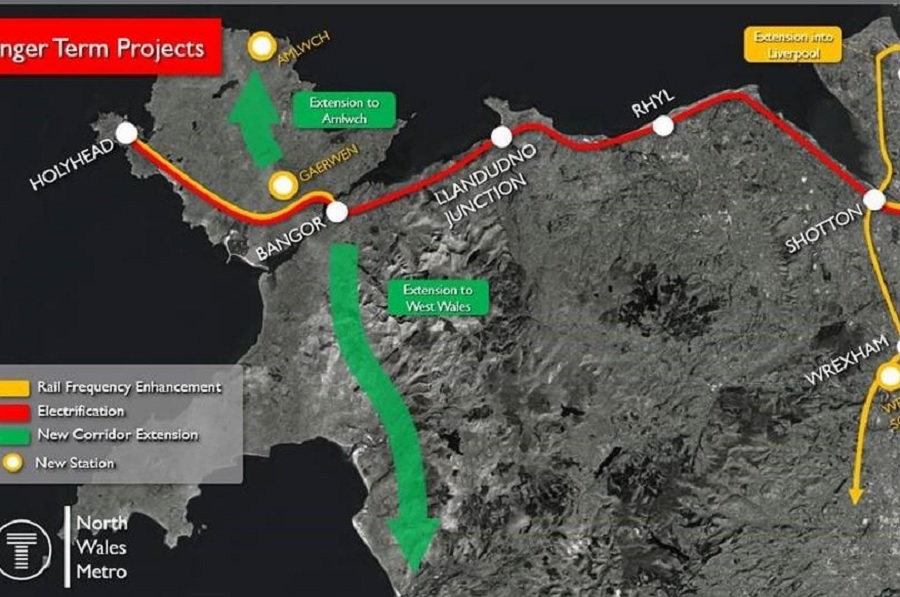 Map Of Bangor North Wales New Welsh Government Rail Map Raises Campaigners' Hope For A North-South  Railway